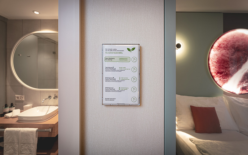 IoT im Hotel: Hotel Cascada setzt Smart Buttons zur Effizientsteigerung ein